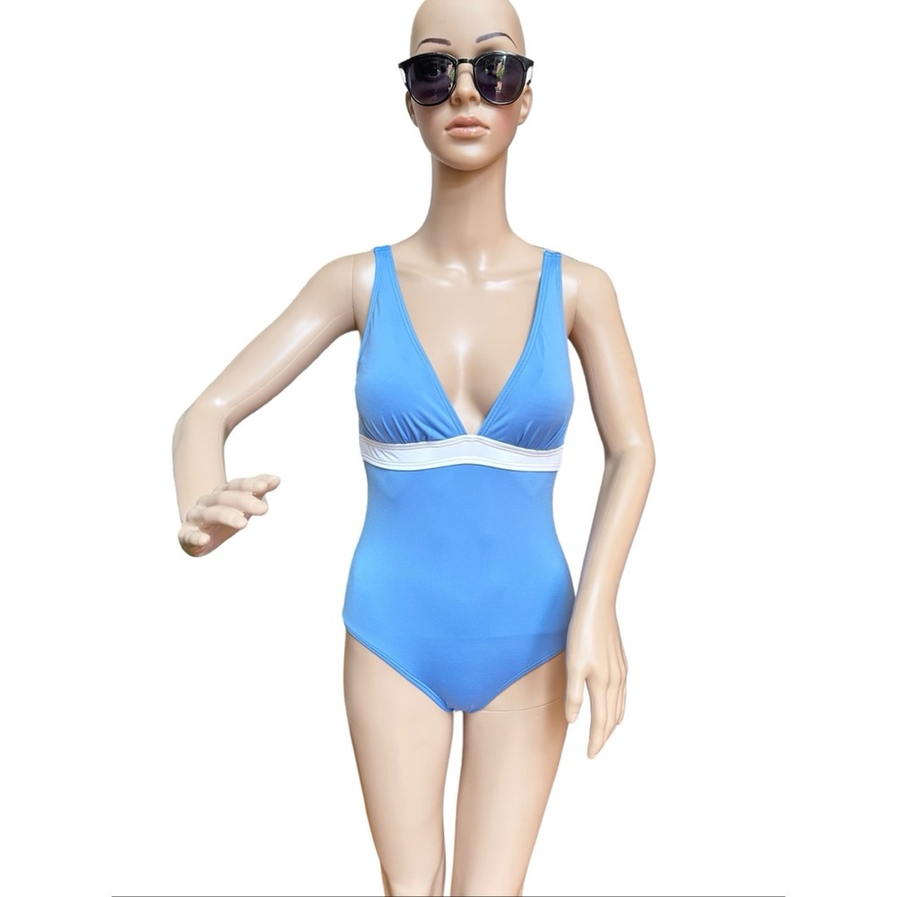 Tommy Bahama Blue One Piece Swim Suit, 4